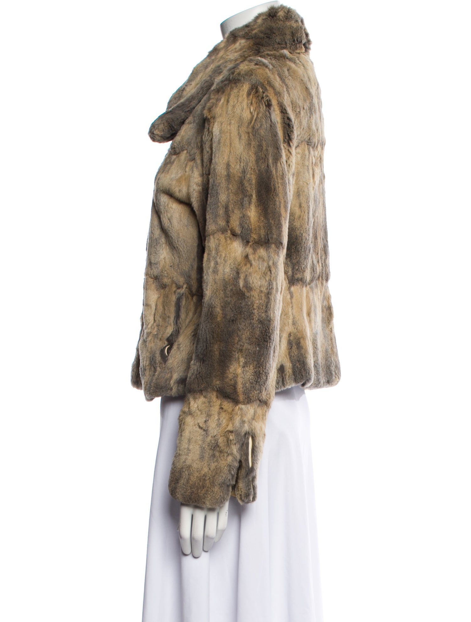 Karl Donoghue Fur Animal Print Fur Jacket